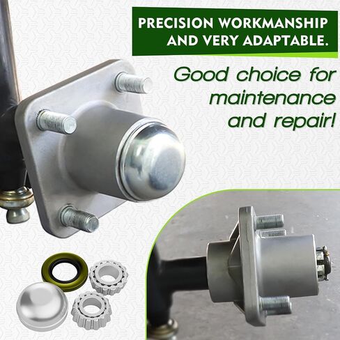 Panglong Club Car DS Front Hub Assembly, Aluminum Front Hub and Bearing 1pcs or 2pcs, Suitable for 1974-2003 Club Car DS Golf Carts, Replace OEM#1011892 in Kuwait