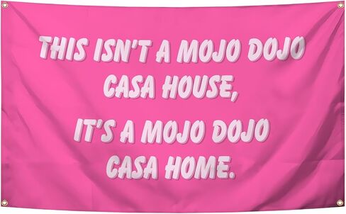 Funny Banner for Living Room, Bedroom, Kitchen, Bathroom, Outdoor Tapestry Banner with 4 Brass Grommets 3X5FT in Saudi Arabia