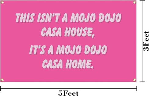 Funny Banner for Living Room, Bedroom, Kitchen, Bathroom, Outdoor Tapestry Banner with 4 Brass Grommets 3X5FT in Saudi Arabia