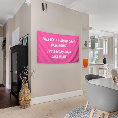 Funny Banner for Living Room, Bedroom, Kitchen, Bathroom, Outdoor Tapestry Banner with 4 Brass Grommets 3X5FT in Saudi Arabia