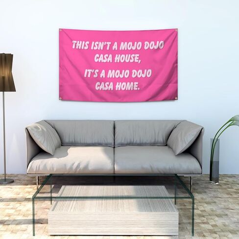 Funny Banner for Living Room, Bedroom, Kitchen, Bathroom, Outdoor Tapestry Banner with 4 Brass Grommets 3X5FT in Saudi Arabia