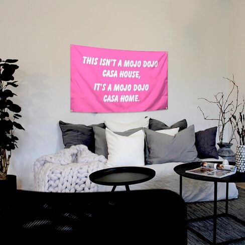 Funny Banner for Living Room, Bedroom, Kitchen, Bathroom, Outdoor Tapestry Banner with 4 Brass Grommets 3X5FT in Saudi Arabia