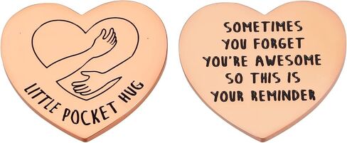 Valentines Day Gifts for Friends Inspirational Pocket Hug Gift for Teens Girls Friends Birthday Graduation Gift for Daughter Sister Valentine Gift for Her Long Distance Relationship Gift Double-Sided in Saudi Arabia