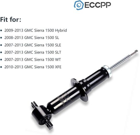 الصدمات لجي إم سي، مجموعات ممتص الصدمات الخلفية الأمامية ECCPP تناسب 2007 2008 2009 2010 2011 12 13 لسيارة تشيفي سيلفرادو 1500,07 08 09 10 11 12 13 لسيارة جي إم سي سييرا 1500 341493 39105 صدمات السيارات بدعامات الغاز (4 قطع) in Saudi Arabia