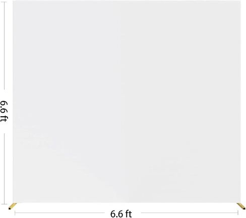 6.6 FT Square White Backdrop Cover Rectangle Arch Backdrop Cover Spandex Fitted Chiara Backdrop Cover for Wedding Birthday Party Engagement Baby Shower Arch Stand Backgrounds Decorations in Saudi Arabia