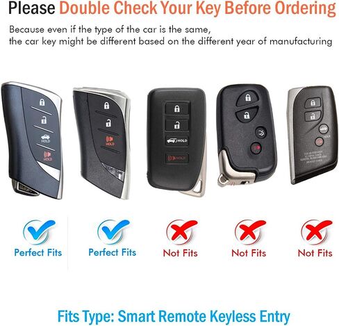 Autophone متوافق مع غطاء مفتاح Lexus Key Fob مع سلسلة مفاتيح ناعمة من مادة TPU حماية 360 درجة لمفتاح 2018-2024 UX200 LS500 LS500H LC500 LC500h ES300h ES350 المفتاح الذكي (أحمر) in Kuwait