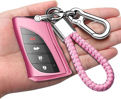 Autophone متوافق مع غطاء مفتاح Lexus Key Fob مع سلسلة مفاتيح ناعمة من مادة TPU حماية 360 درجة لمفتاح 2018-2024 UX200 LS500 LS500H LC500 LC500h ES300h ES350 المفتاح الذكي (أحمر) in Kuwait