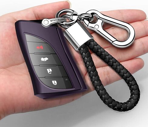 Autophone متوافق مع غطاء مفتاح Lexus Key Fob مع سلسلة مفاتيح ناعمة من مادة TPU حماية 360 درجة لمفتاح 2018-2024 UX200 LS500 LS500H LC500 LC500h ES300h ES350 المفتاح الذكي (أحمر) in Kuwait