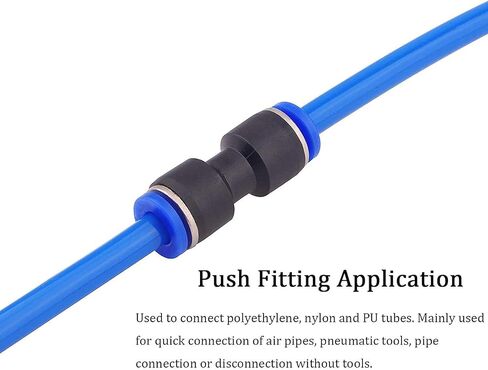 6mm OD x 4mm OD Plastic Push to Connect Tube Fitting, Reducing Pneumatic Quick Straight Connector Coupler, 40PCS in Saudi Arabia