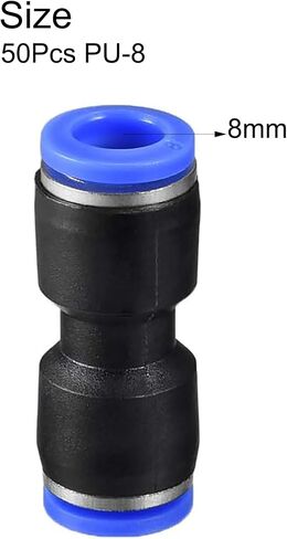 6mm OD x 4mm OD Plastic Push to Connect Tube Fitting, Reducing Pneumatic Quick Straight Connector Coupler, 40PCS in Saudi Arabia