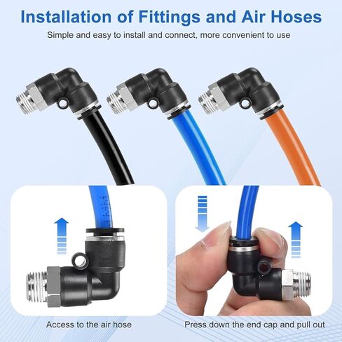 6 مم OD × 4 مم OD دفع بلاستيكي لتوصيل تركيب الأنبوب، مما يقلل من وصلة التوصيل المستقيمة الهوائية السريعة، 40 قطعة in Kuwait