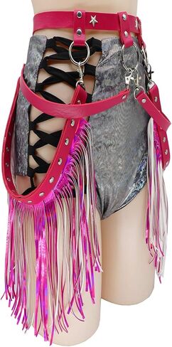 النساء الهذيان تستهلك شرابة الجسم تسخير حزام الخصر عبودية هامش تنورة للحفلات الموسيقية مهرجان الرقص in Kuwait