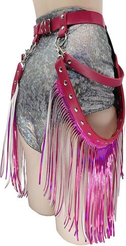 النساء الهذيان تستهلك شرابة الجسم تسخير حزام الخصر عبودية هامش تنورة للحفلات الموسيقية مهرجان الرقص in Kuwait