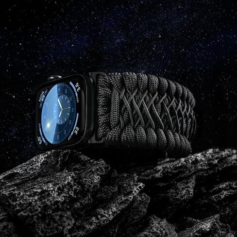 Tefeca Titan Series Paracord Band Compatible with Apple Watch 49mm 45mm 44mm 42mm, Ultra/Ultra2 Series 9/8/SE2/7/6/SE/5/4/3/2/1 in Saudi Arabia