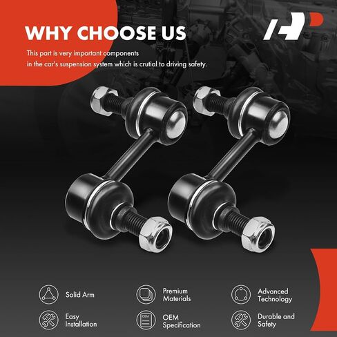A-Premium 2 x Front Sway Bar Links Stabilizer Bar Links, Compatible with Nissan Pathfinder Armada 2004, Titan 2004-2015, Armada 2005-2019, Infiniti QX80 2014-2019, QX56 2004-2013 in Saudi Arabia