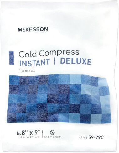 McKesson Cold Compress Deluxe, Instant Cold Pack, Disposable, 6 4/5 in x 9 in, 1 Count, 24 Packs, 24 Total in Saudi Arabia