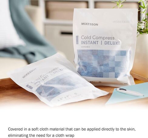 McKesson Cold Compress Deluxe, Instant Cold Pack, Disposable, 6 4/5 in x 9 in, 1 Count, 24 Packs, 24 Total in Saudi Arabia