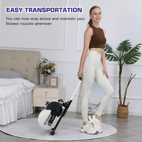 Under Desk Elliptical - Portable and Quiet Leg Exerciser While Sitting for Seniors with Remote and App Control, LCD Display, Electric Seated Pedal Ellipse Machine for Home, Office in Saudi Arabia