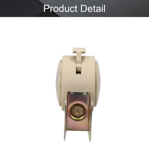 عجلة دوارة 4 قطع من MroMax مقاس 1-4/5 بوصة، عجلة فرامل مع دعامة U 21 مم، سعة تحميل إجمالية 110 رطل، استبدال عجلة سرير الأطفال باللون البني الفاتح للخزانة وخزانة الكتب ومكتب الكمبيوتر in Saudi Arabia