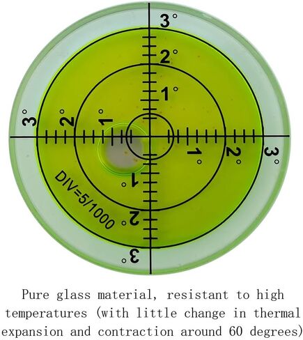 Aluminum alloy high-precision universal horizontal level instrument bubble level tool circle 2.4 inches 60mm (black（Magnetic Blue Inscription）) in Saudi Arabia