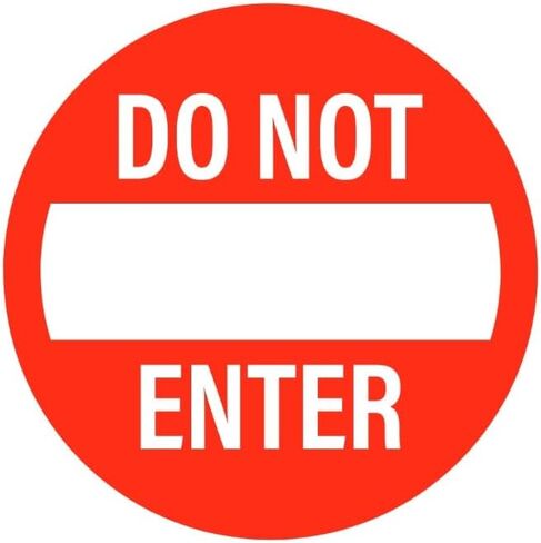Doorway Safety Decals - Do Not Enter (Pack of 2) in Saudi Arabia