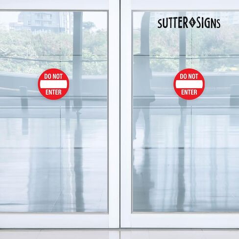 Doorway Safety Decals - Do Not Enter (Pack of 2) in Saudi Arabia