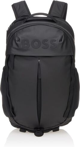 BOSS Stormy Contrast Logo Backpack, Black Pepper in Saudi Arabia