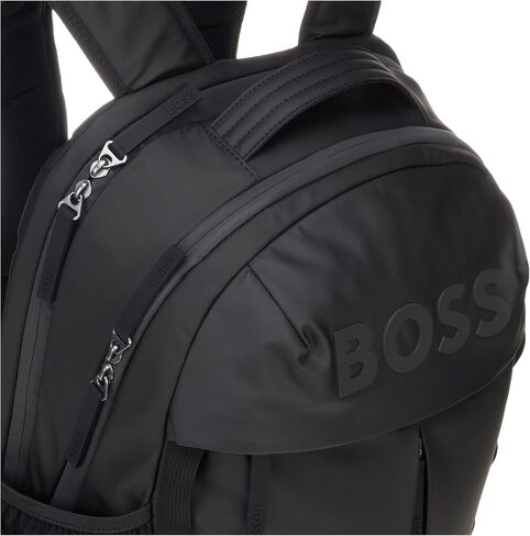 BOSS Stormy Contrast Logo Backpack, Black Pepper in Saudi Arabia
