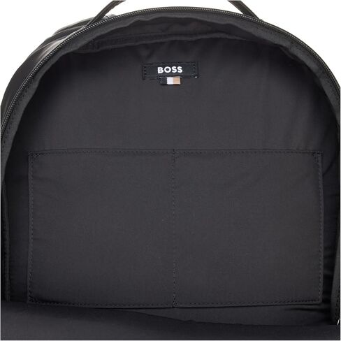 BOSS Stormy Contrast Logo Backpack, Black Pepper in Saudi Arabia