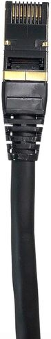 3 Feet Cat8 SFTP RJ45 Patch 26AWG Cable (Black) 5-Pack (E12-003B-5) in Saudi Arabia