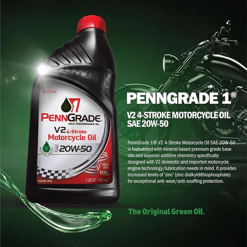 71576, V2 4-Stroke Motorcycle Oil SAE 20W-50, 1 Quart in Saudi Arabia