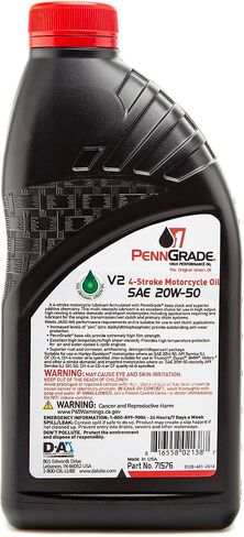 71576, V2 4-Stroke Motorcycle Oil SAE 20W-50, 1 Quart in Saudi Arabia