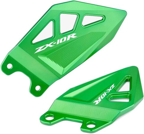 واقي مسند القدمين للدراجة النارية متوافق مع K.awasaki ZX10R 2011-2017 2018 2019 2020 2021 2022 2023 | واقي ألواح الكعب الخلفي ZX-10R ملحقات ZX 10R (أخضر) in Kuwait