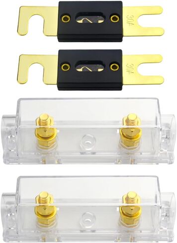 WMYCONGCONG 0/2/4 Gauge ANL Fuse Block Holder with 30 Amp ANL Fuses for Car Audio Amplifier (30A) in Saudi Arabia