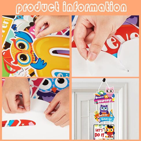 14 Pcs Owl Welcome Back to School Door Sign Owl Classroom Hanging Welcome Door Banner Bulletin Board Backdrop for School Office Owl Party Decor for Pre School Primary High School Classroom Decorations in Saudi Arabia