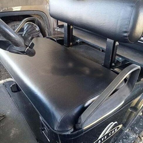 Golf Cart Front Seat Cover Set Staple On for E-Z-Go TXT Golf Cart, Microfiber Leather, Beige in Kuwait