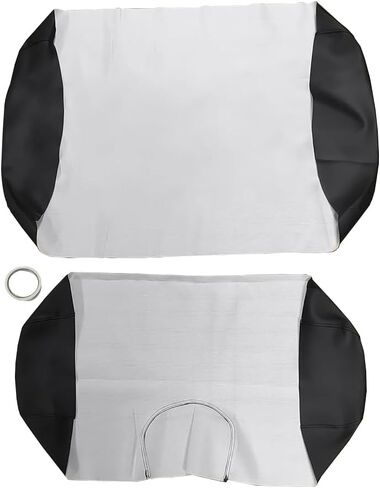 Golf Cart Front Seat Cover Set Staple On for E-Z-Go TXT Golf Cart, Microfiber Leather, Beige in Kuwait