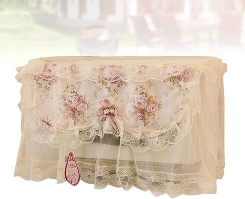 NOLITOY Home Decor Microwave Lace Cloth for Kitchen Cover Oven Decoration Decorative Colorful Flower Home Toaster Oven in Saudi Arabia