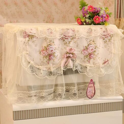 NOLITOY Home Decor Microwave Lace Cloth for Kitchen Cover Oven Decoration Decorative Colorful Flower Home Toaster Oven in Saudi Arabia
