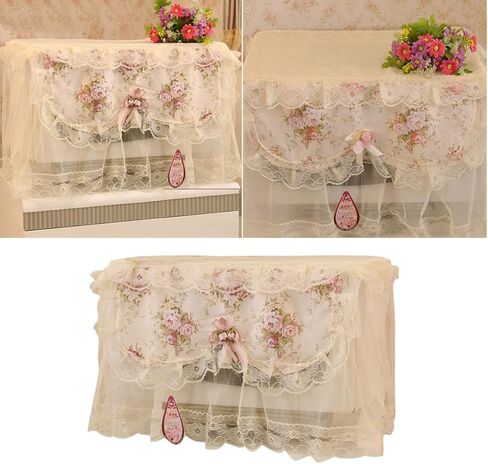 NOLITOY Home Decor Microwave Lace Cloth for Kitchen Cover Oven Decoration Decorative Colorful Flower Home Toaster Oven in Saudi Arabia