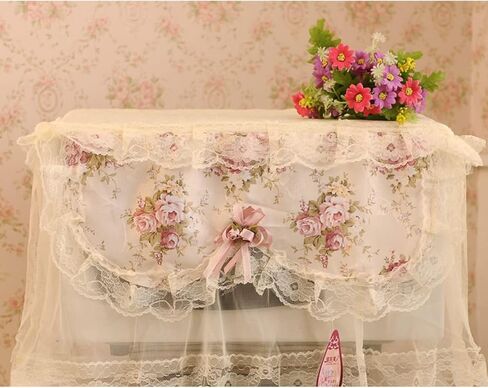 NOLITOY Home Decor Microwave Lace Cloth for Kitchen Cover Oven Decoration Decorative Colorful Flower Home Toaster Oven in Saudi Arabia