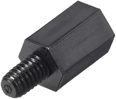 uxcell M3x25mm+6mm Male Female Hex Nylon Spacer Standoff for PC Circuit Board Black 100pcs in Saudi Arabia