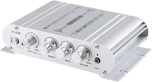 Audio Power Amplifier Mini HiFi 2.1 Channel Power Amplifier Class D Stereo Digital Audio Amp Subwoofer Amplifier Audio Stereo Bass Amp with Subwoofer Output and DC12V Power Adapter for Speaker in Saudi Arabia