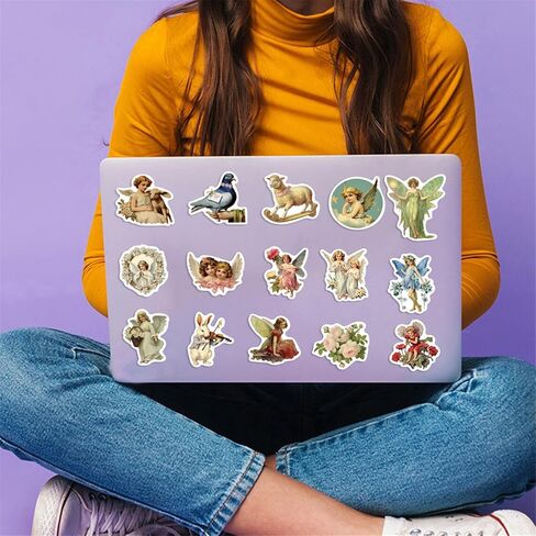 Classic Art Stickers, 50pcs Fairy Painting for Kids Teens, Waterproof Vinyl Decals for Laptop, Water Bottle, Scrapbooking in Kuwait