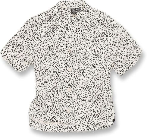 Volcom Girls' Can't Be Tamed Short Sleeve Button Down Shirt in Saudi Arabia
