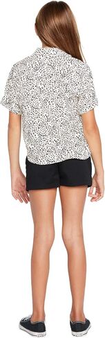 Volcom Girls' Can't Be Tamed Short Sleeve Button Down Shirt in Saudi Arabia