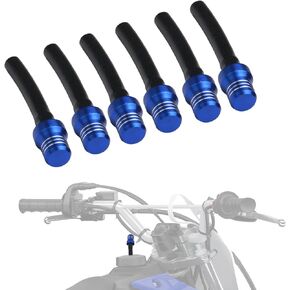 Motorcycle Gas Cap Vent Hose 6PCS Fuel Tank Tube Breather CNC for CRF50 CRF110 CFR125 CRF150 CRF250 CRF450 XR50 XR150 TRX90 TRX250 Dirt Pit Bike ATV Quad Black