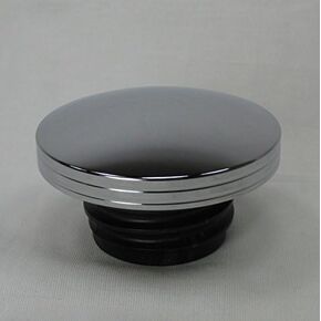 Chrome Billet DOMED Vented Gas Cap for 1982-2022 Harley Big Twin FX/FL, Electra Glide, Road Glide, Street Glide, Road King, Softail, Dyna, FXR & Sportster XL – Right Thread Custom Bobber Chopper