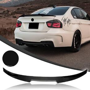 Rear Spoiler Wing Compatible with 2006-2011 E90 3 Series 323i 325i 328i 328i xDrive 330xi 335i & 2008-2012 E90 M3 Sedan 4-Door Carbon Fiber Style Rear Trunk M4 Style Spoiler Wing in Saudi Arabia