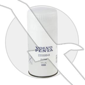 Volvo Penta Oil Filter mfg Part Number 22030848